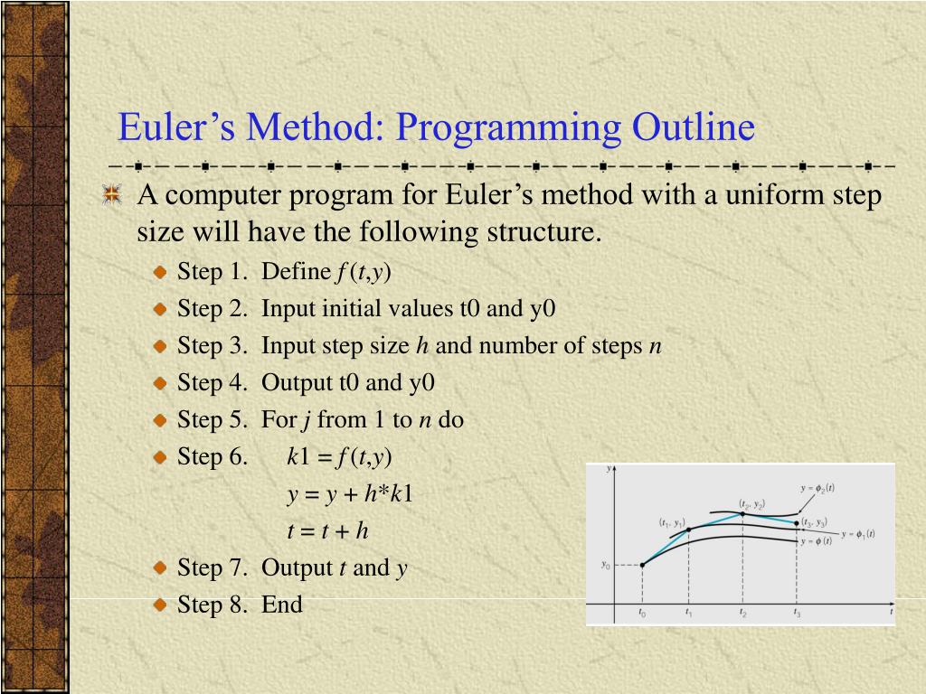 PPT Ch 8.1 Numerical Methods The Euler or Tangent Line Method