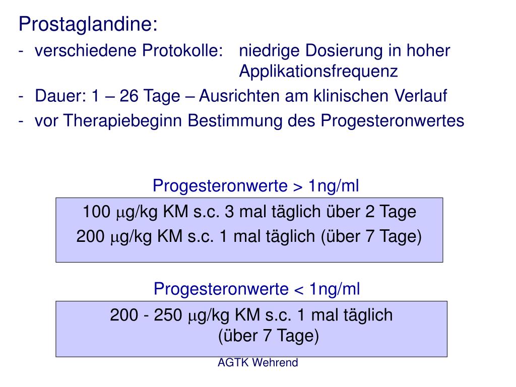 PPT Vorlesung Fortpflanzung Wintersemester 2006/7, 5. Fachsemester Medikamentelle