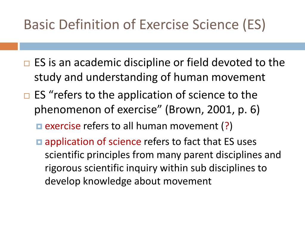 PPT Introduction to Exercise Science PowerPoint Presentation, free