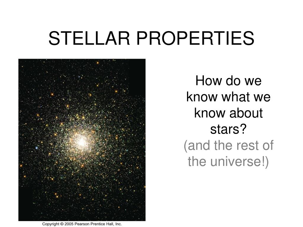PPT STELLAR PROPERTIES PowerPoint Presentation, free download ID325946