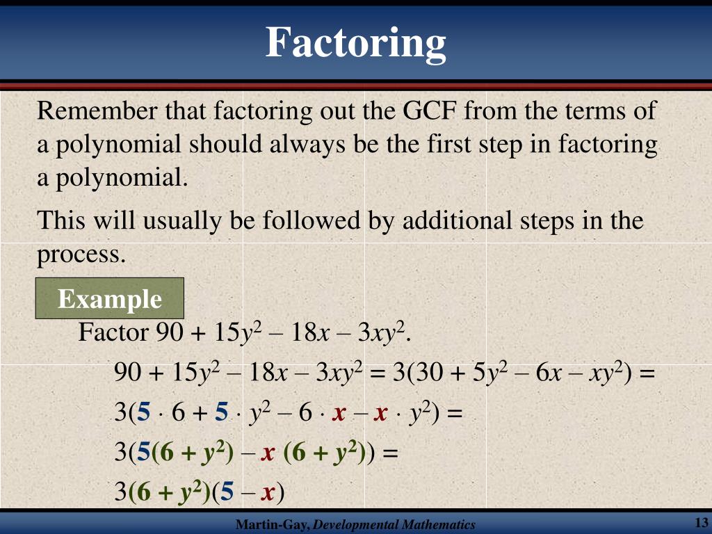 PPT Factoring Polynomials PowerPoint Presentation, free download ID