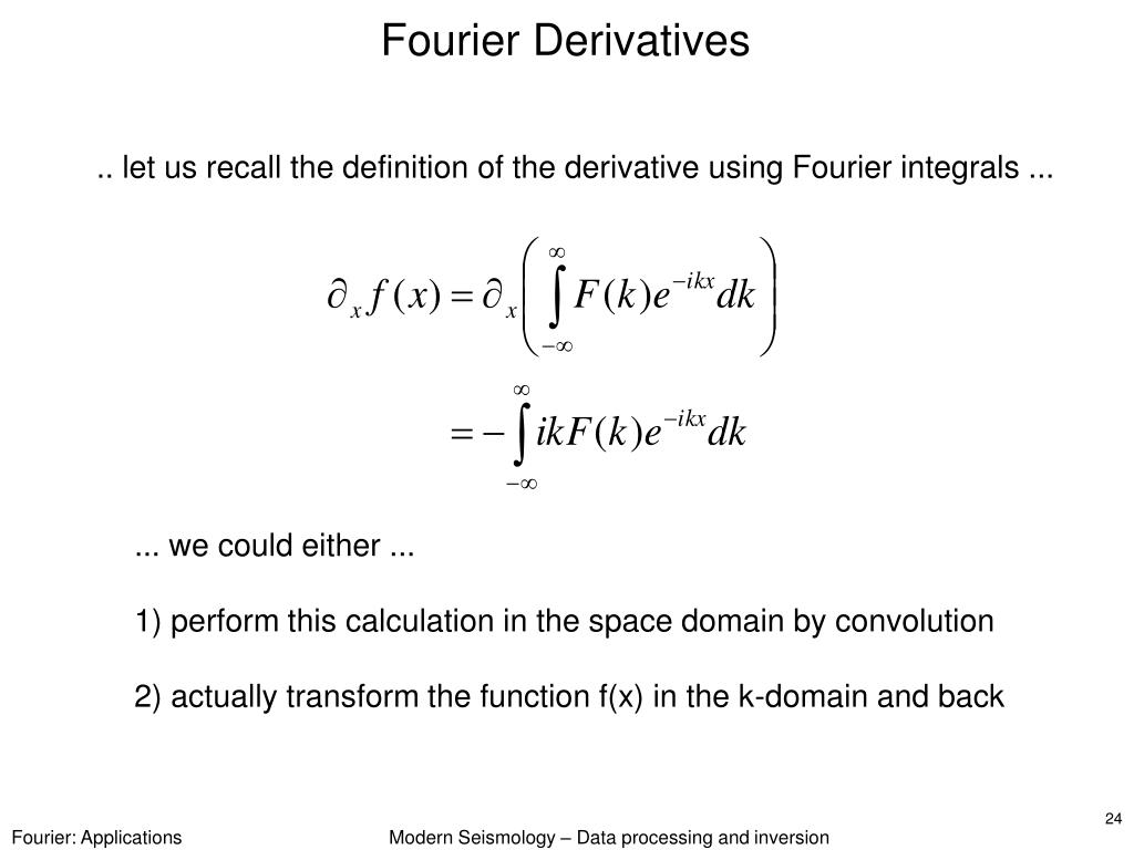 PPT Fourier Transform Applications PowerPoint Presentation, free