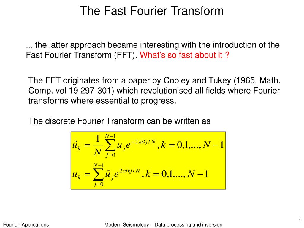PPT Fourier Transform Applications PowerPoint Presentation ID326103