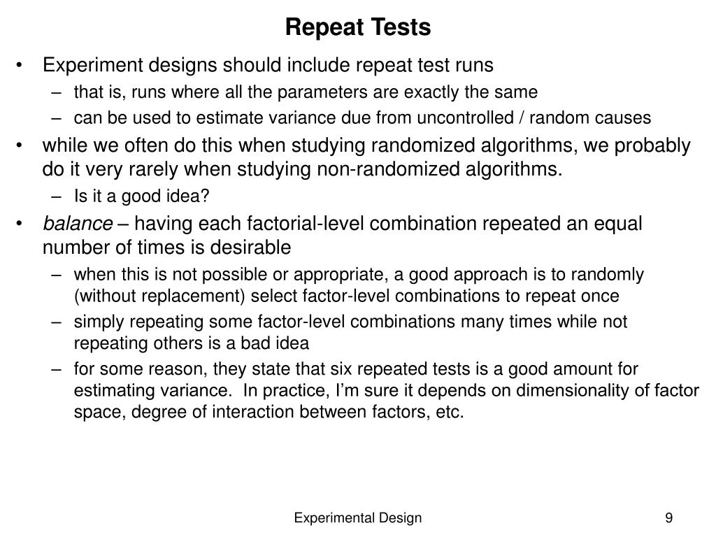 PPT Factorial Design of Experiments PowerPoint Presentation, free