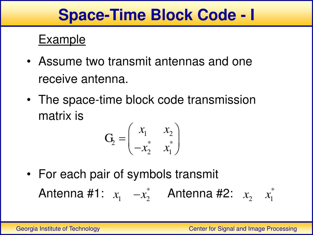 PPT SpaceTime and SpaceFrequency Coded Orthogonal Frequency