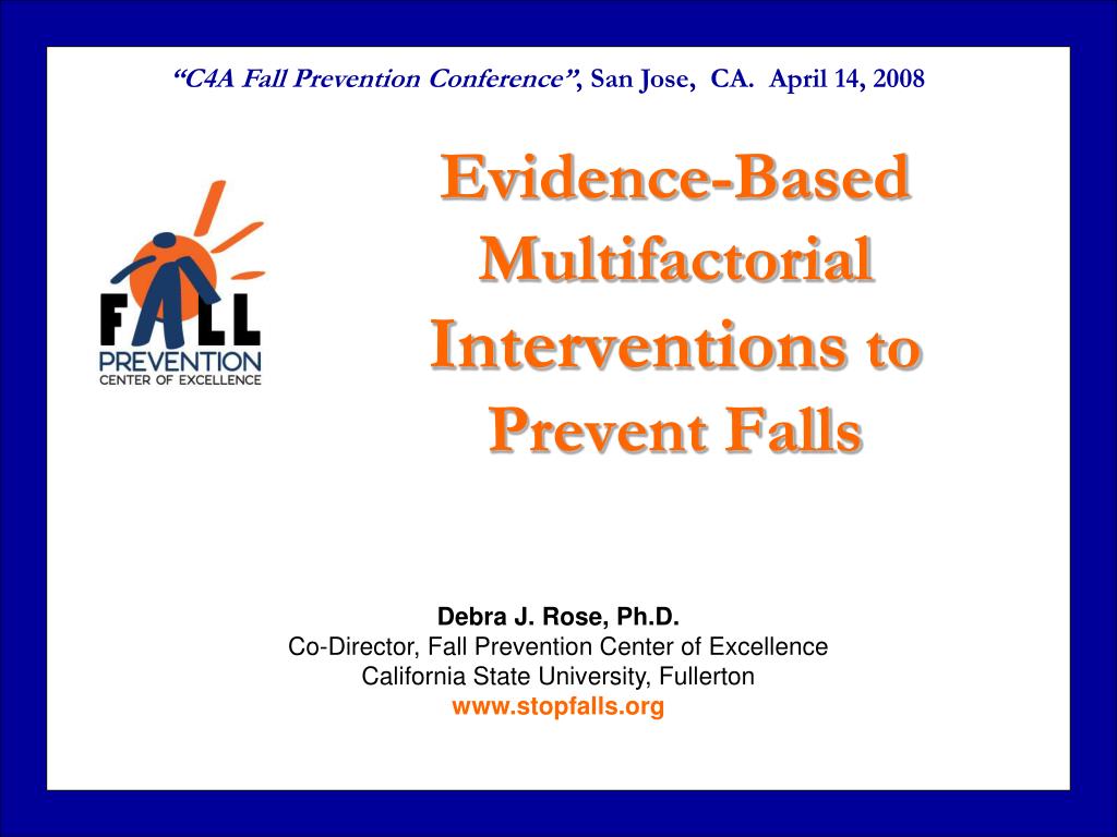 PPT EvidenceBased Multifactorial Interventions to Prevent Falls