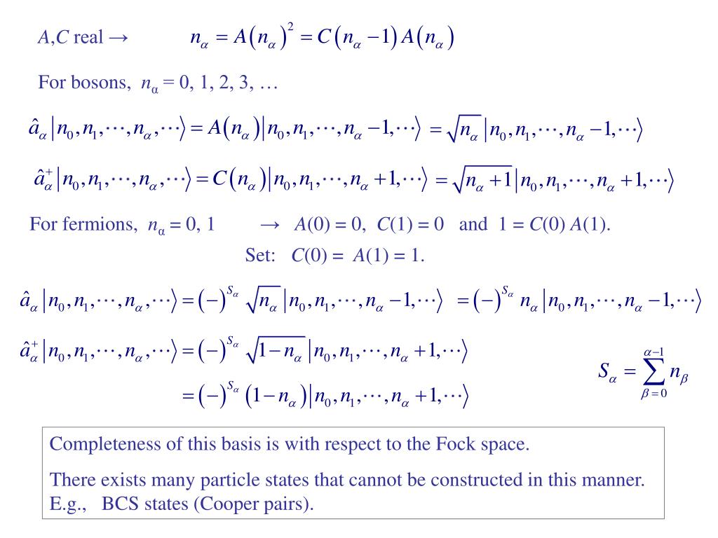 PPT 6. Second Quantization and Quantum Field Theory PowerPoint
