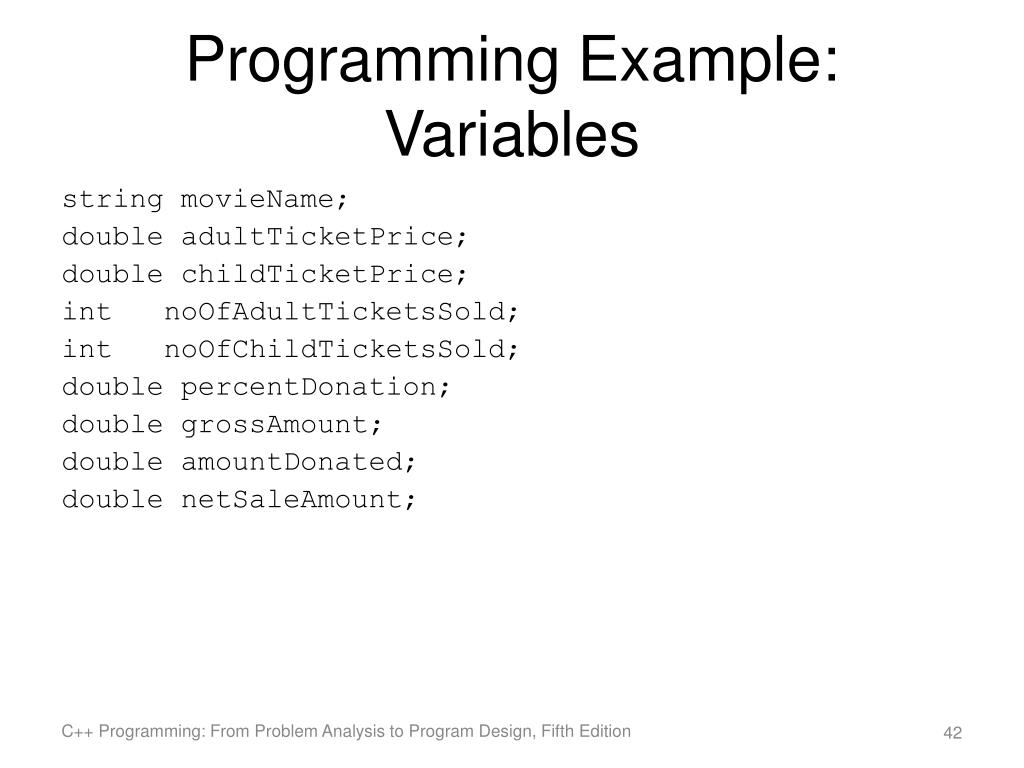 PPT C++ Programming From Problem Analysis to Program Design , Fifth