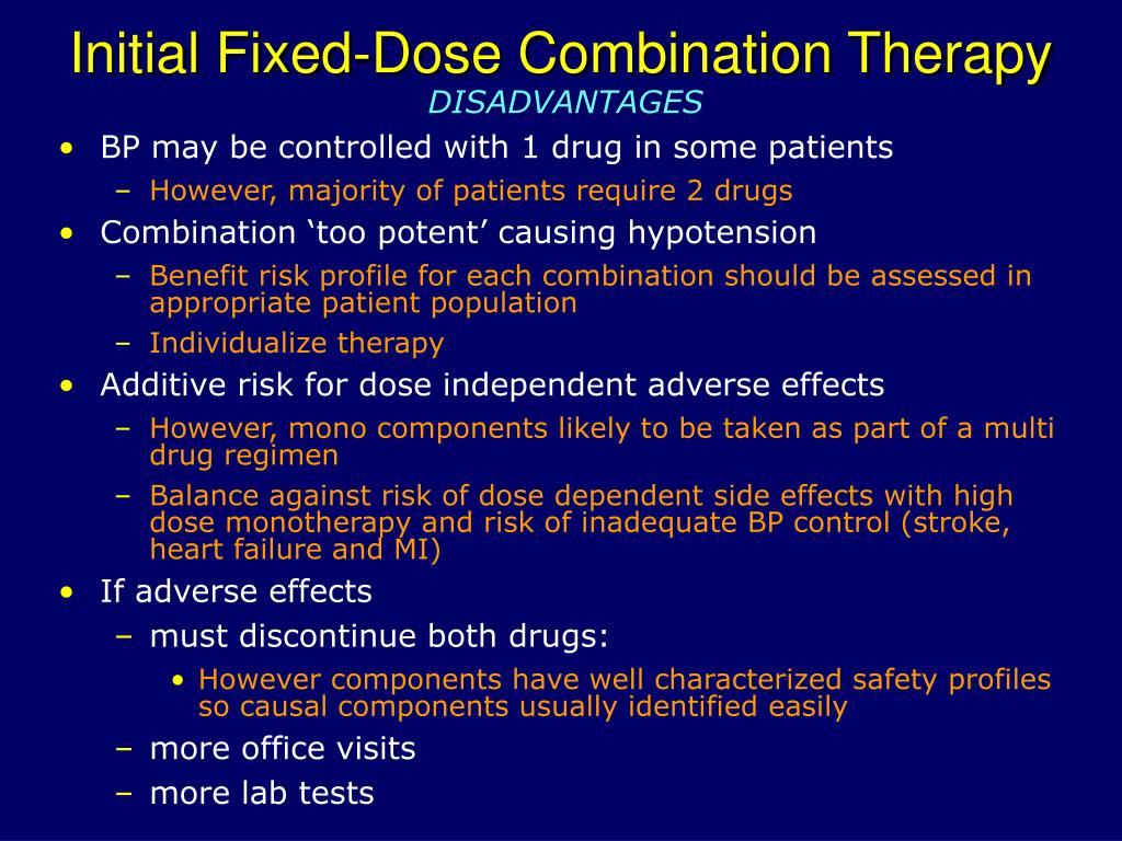 PPT The Rationale for Initiating Therapy with FixedDose Combinations in Hypertension