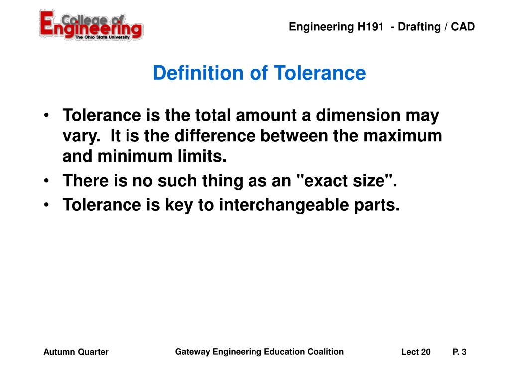 PPT Fits and Tolerances PowerPoint Presentation, free download ID