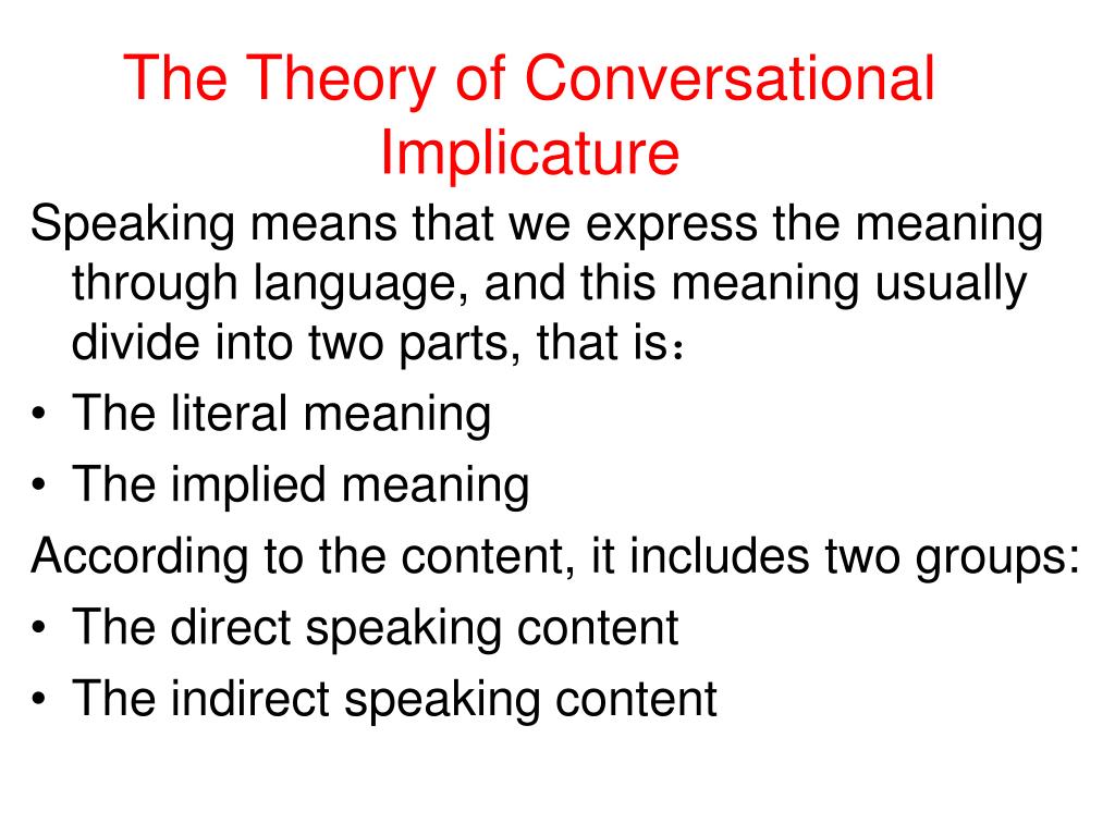 PPT The Cooperative Principle and Politeness Principle PowerPoint