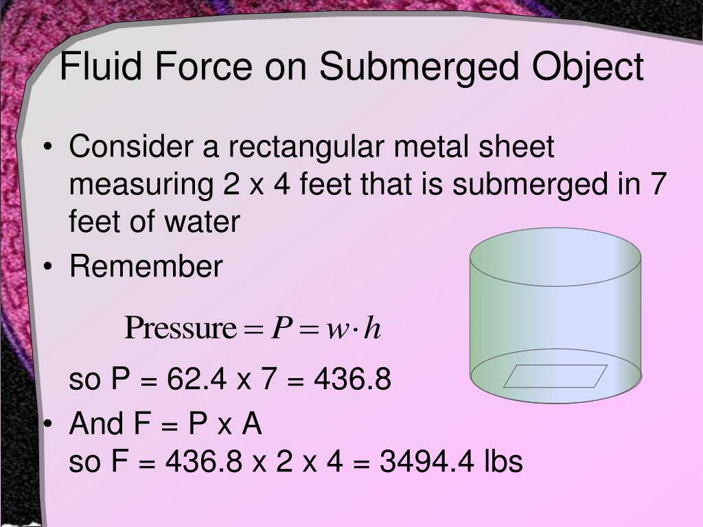PPT Fluid Pressure and Fluid Force PowerPoint Presentation, free