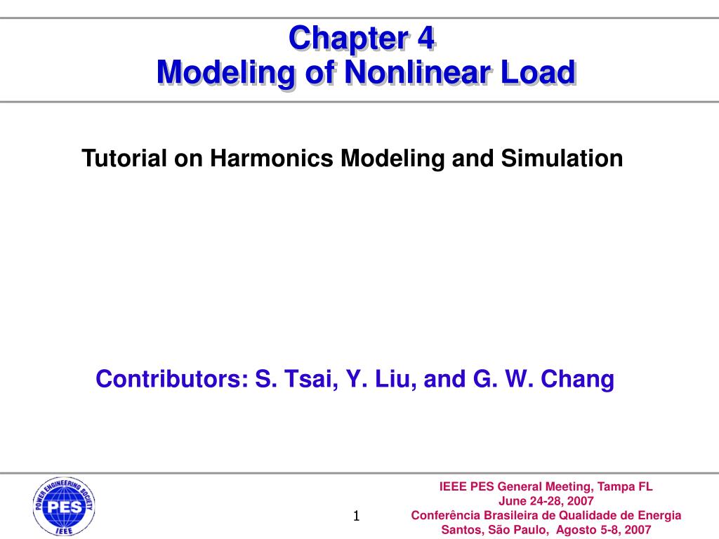 PPT Chapter 4 Modeling of Load PowerPoint Presentation
