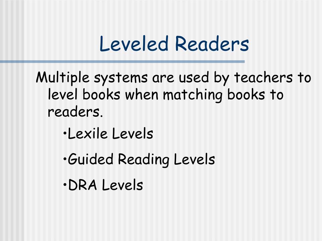 PPT - Leveled Readers PowerPoint Presentation, free download - ID:337378