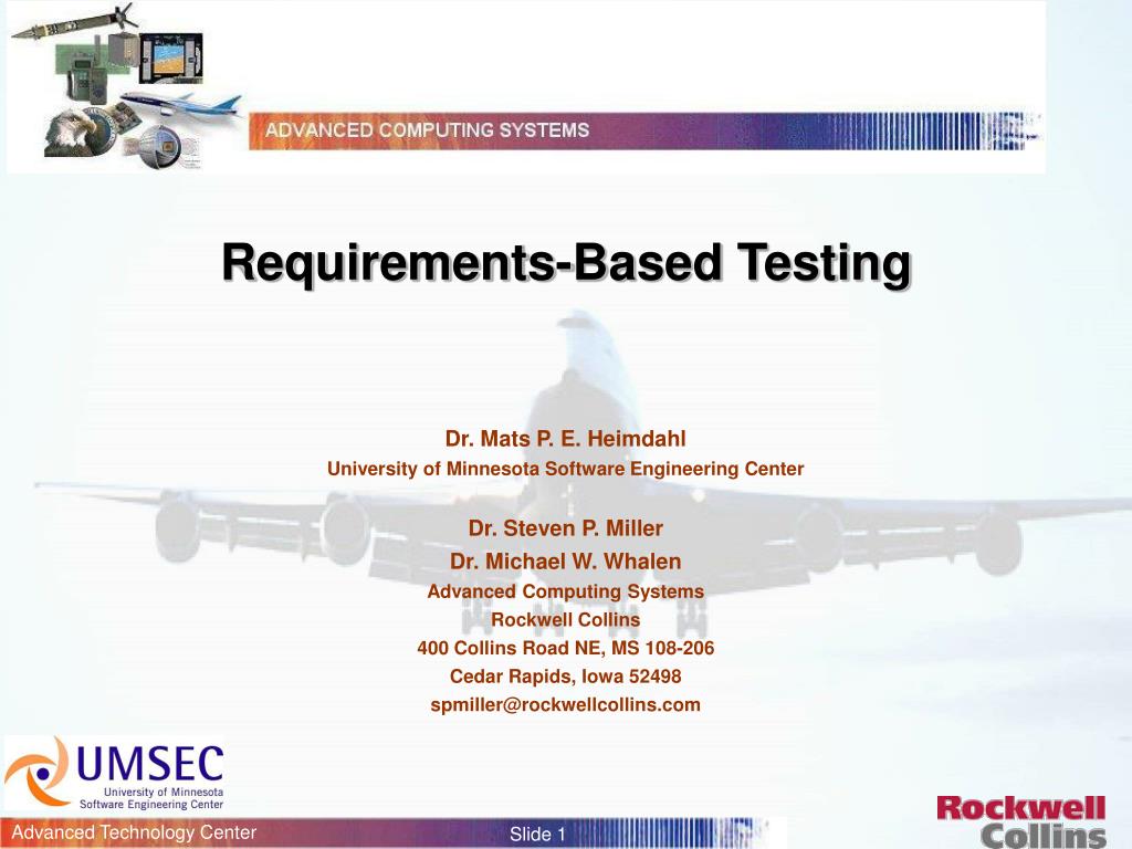PPT RequirementsBased Testing PowerPoint Presentation, free download