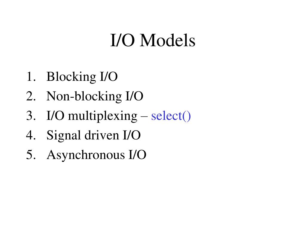 PPT I/O Multiplexing PowerPoint Presentation, free download ID338387