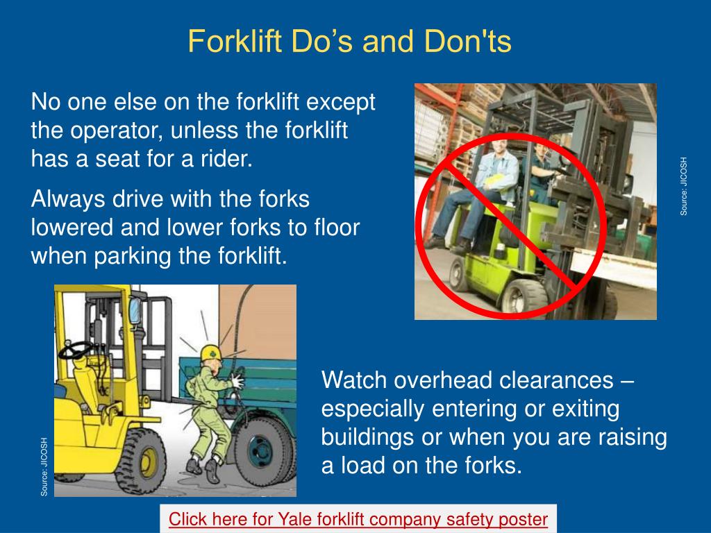 PPT Safe Operation of Forklifts PowerPoint Presentation ID339196