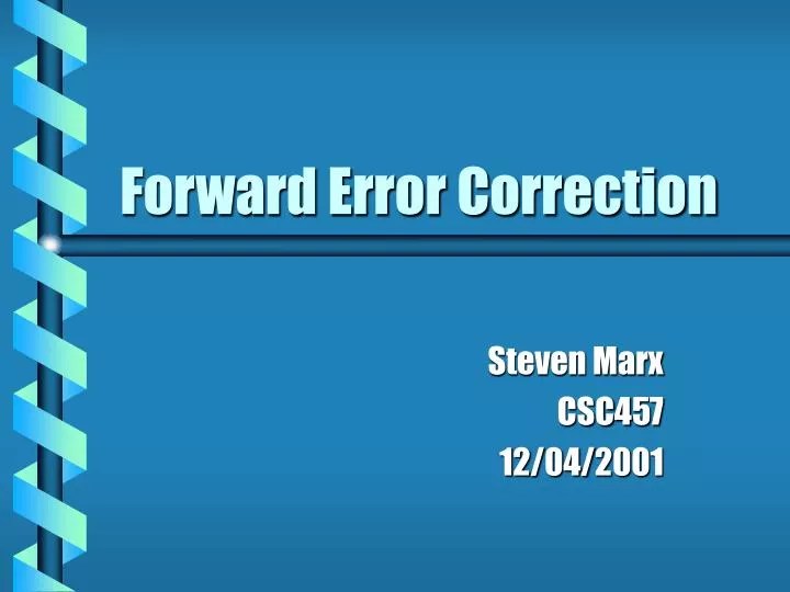 PPT Forward Error Correction PowerPoint Presentation, free download