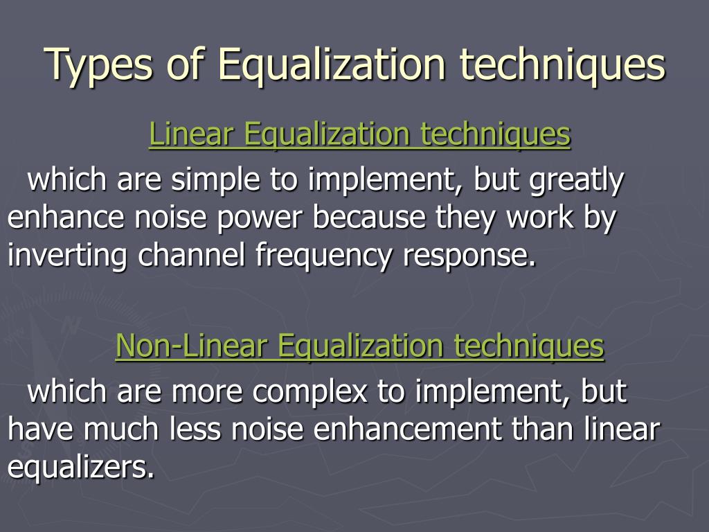 PPT Equalization Techniques PowerPoint Presentation, free download