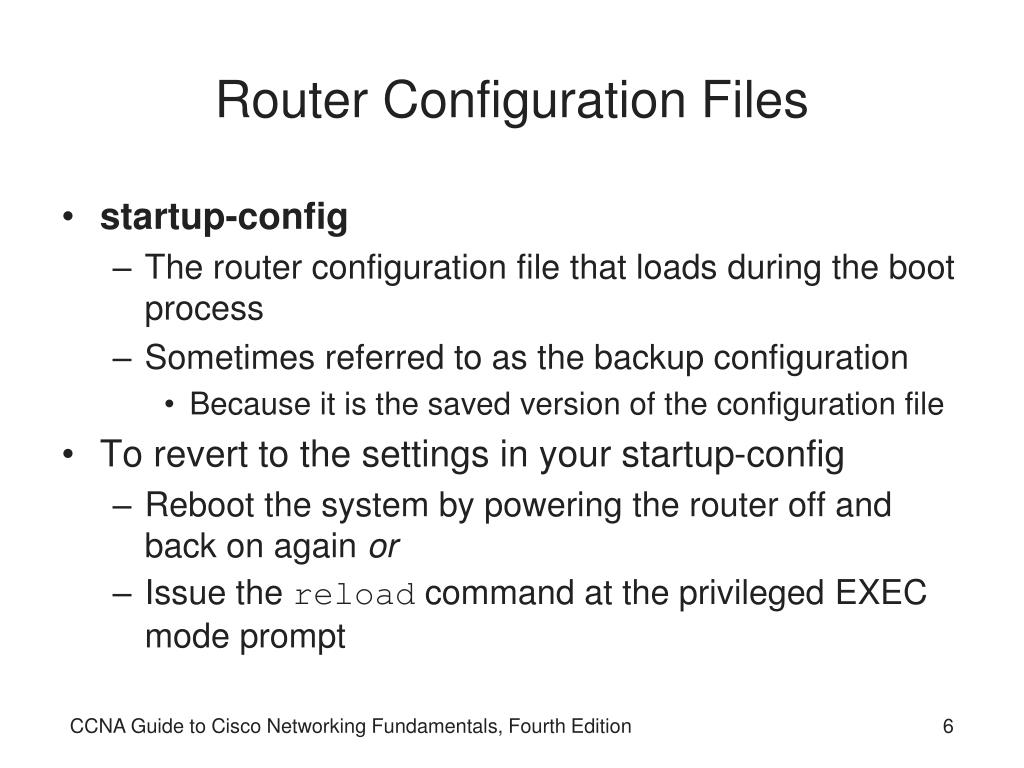 PPT CCNA Guide to Cisco Networking Fundamentals Fourth Edition