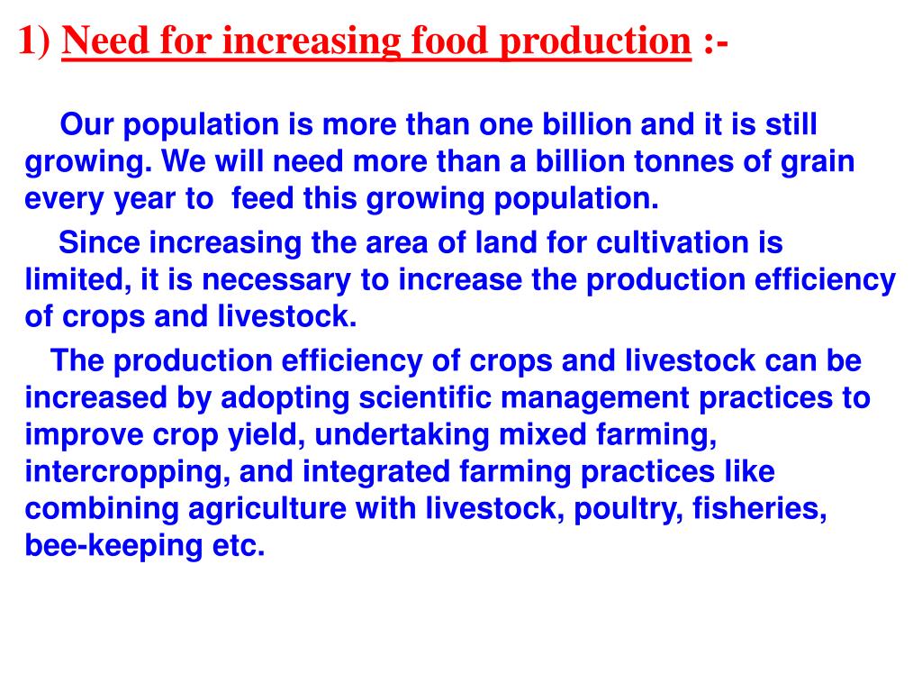 PPT CHAPTER 15 IMPROVEMENT IN FOOD RESOURCES PowerPoint