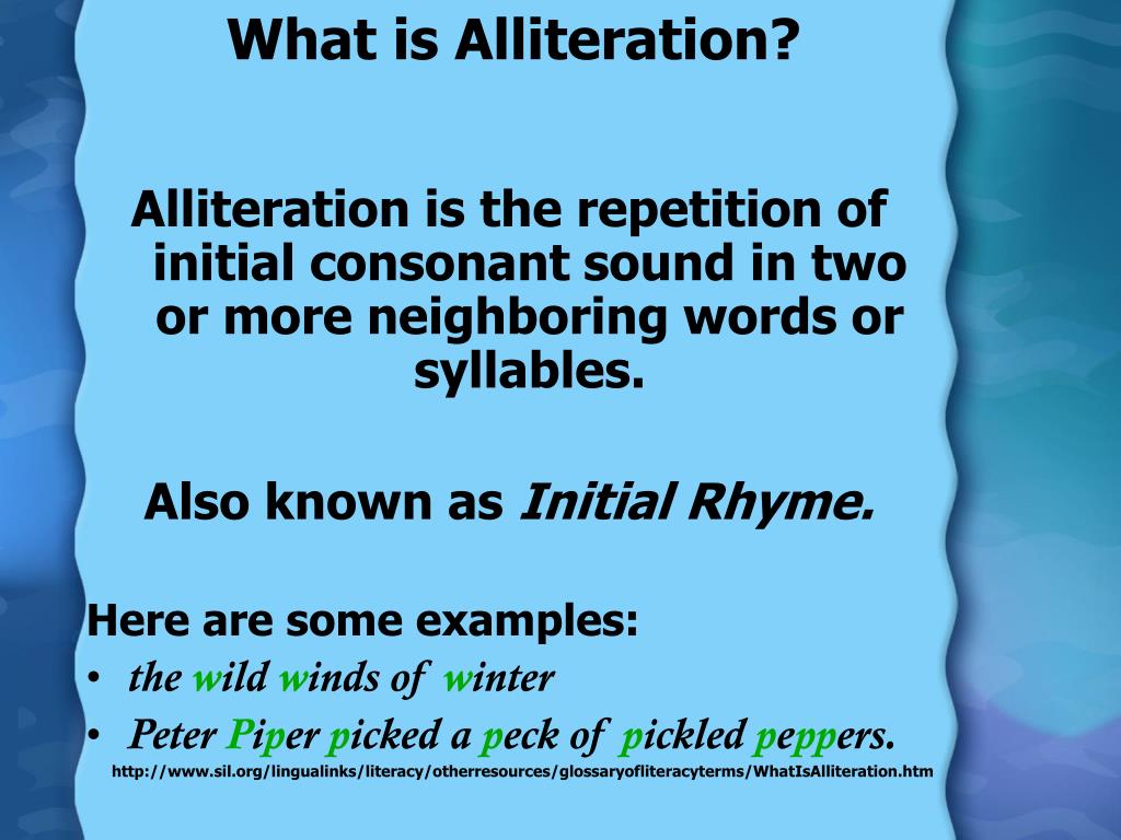 PPT Alliteration PowerPoint Presentation, free download ID341750