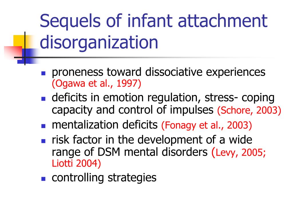 PPT attachment, trauma related disorders and the