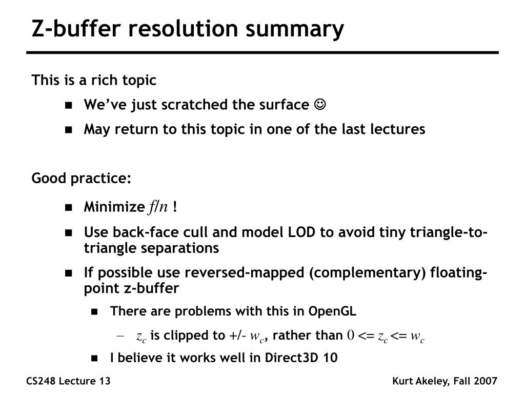 PPT Zbuffer PowerPoint Presentation, free download ID342280