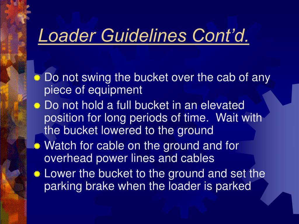 PPT FrontEnd Loader Training PowerPoint Presentation, free download