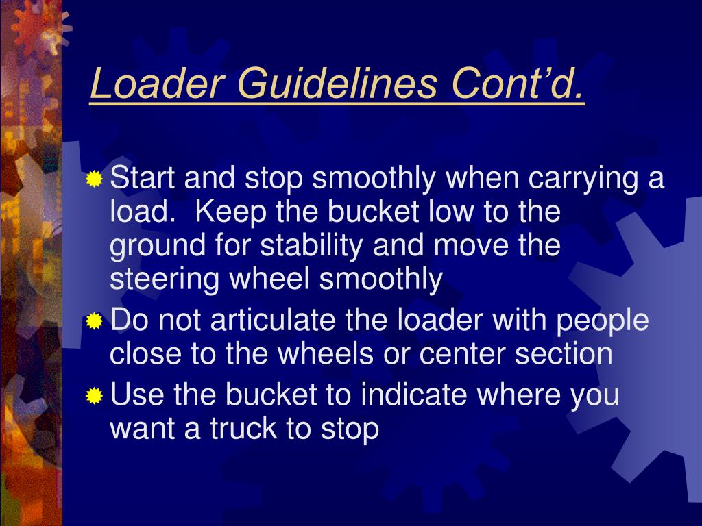 PPT FrontEnd Loader Training PowerPoint Presentation, free download