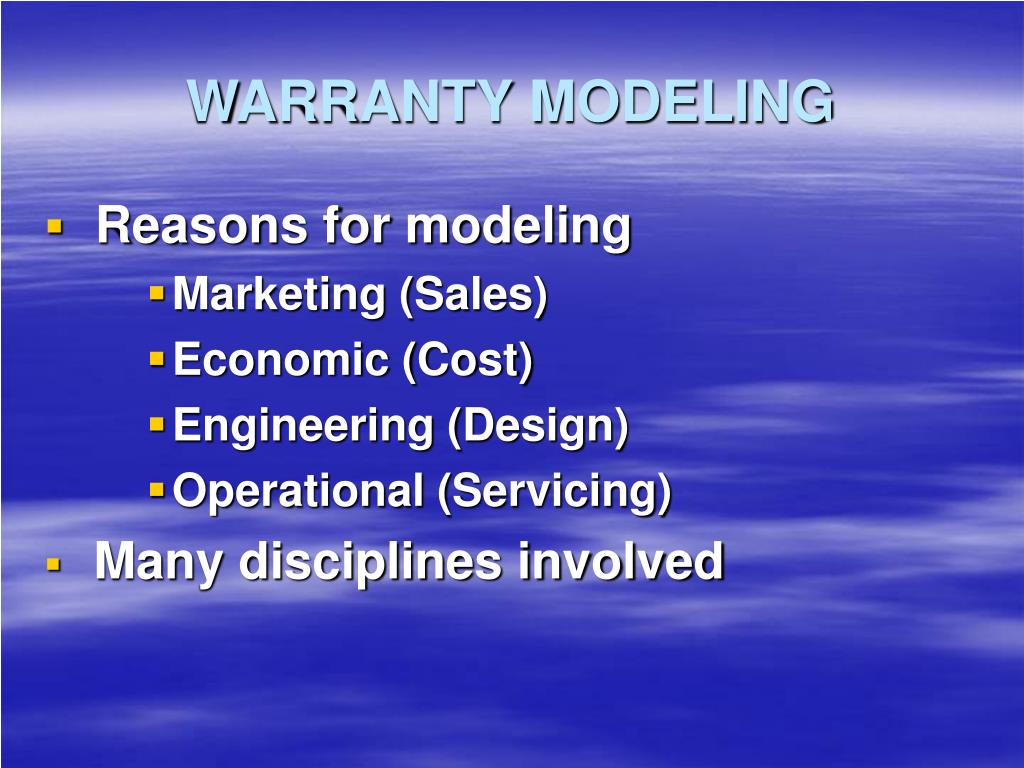 PPT MODULE 2 WARRANTY COST ANALYSIS PowerPoint Presentation, free