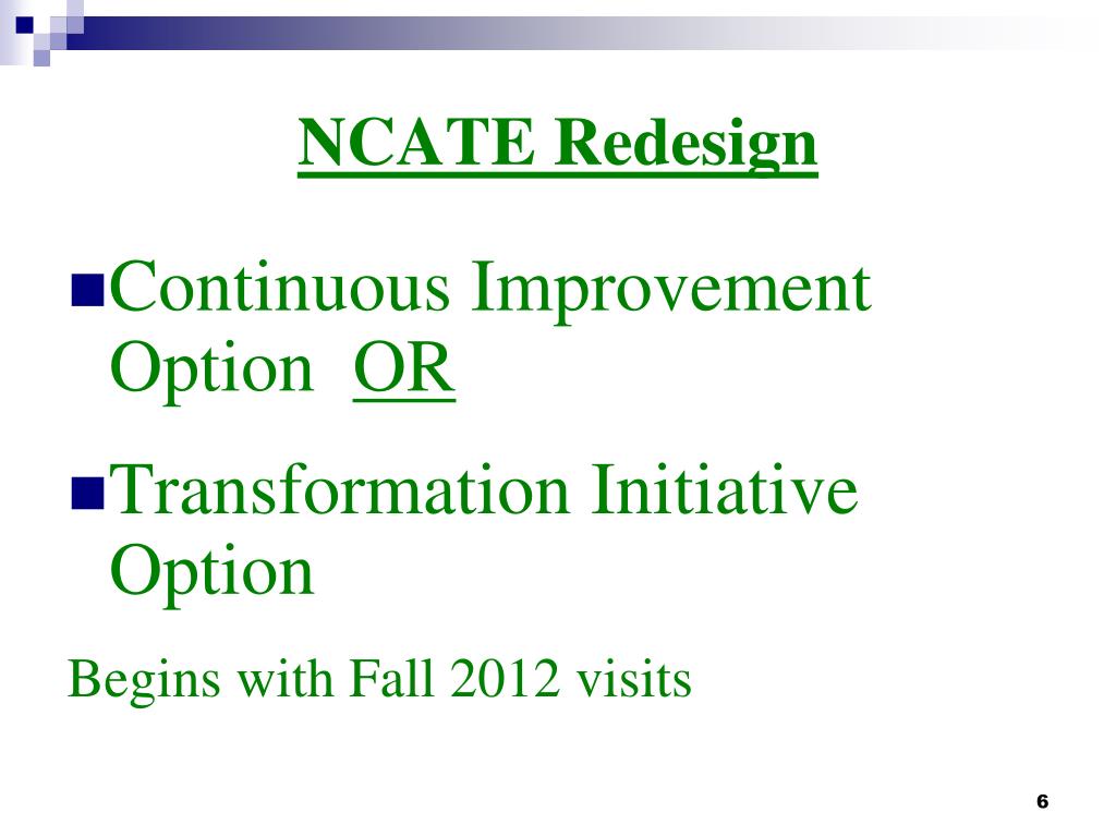 PPT Preparing for the NCATE Visit Practical Tips Dr. Marilyn