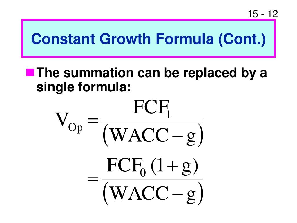 PPT CHAPTER 15 Corporate Valuation, ValueBased Management, and