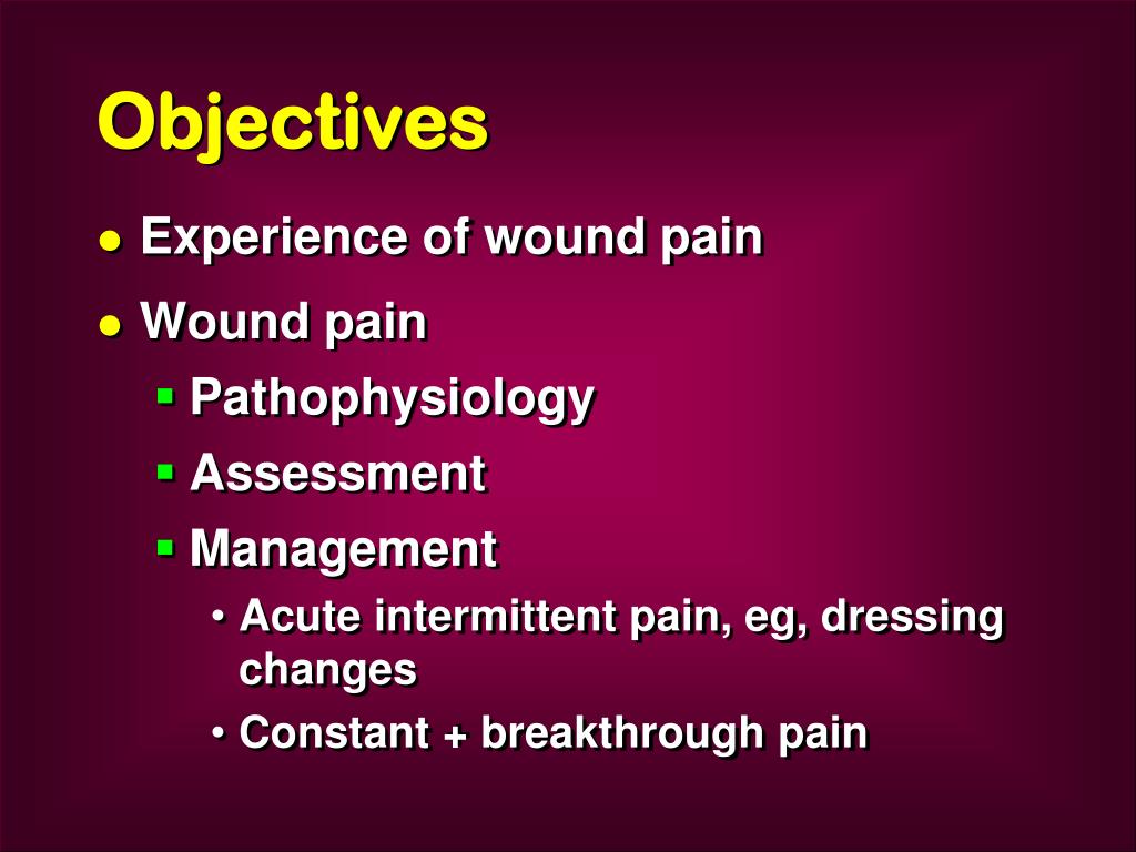 PPT Wound Pain Management PowerPoint Presentation, free download ID