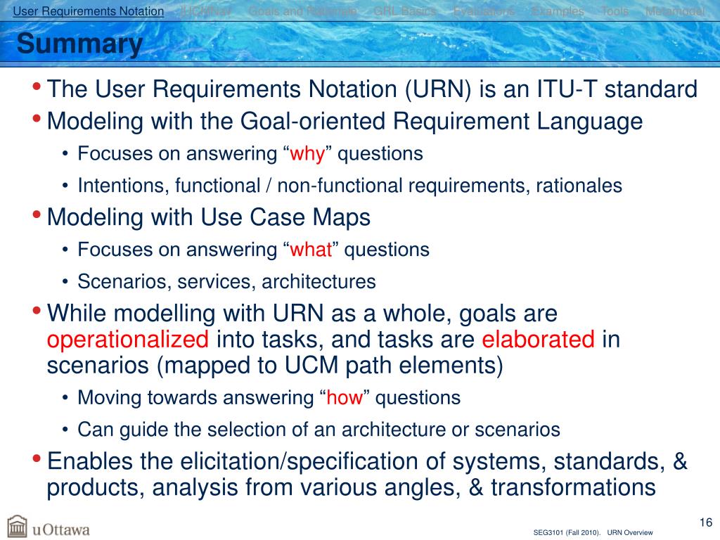 PPT User Requirements Notation (URN) PowerPoint Presentation, free