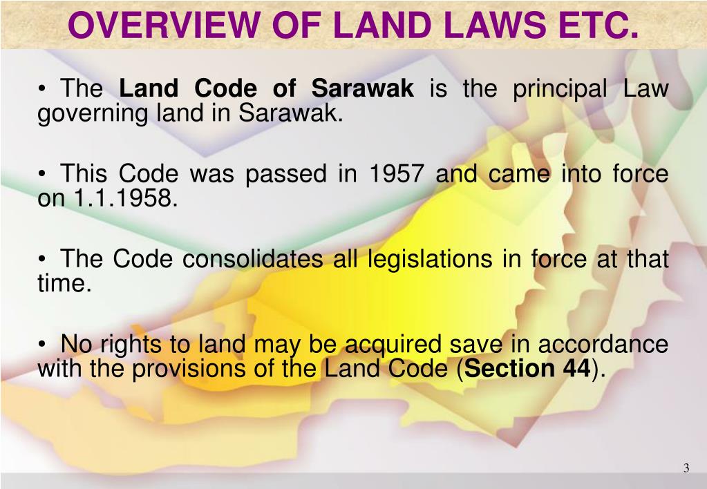 PPT Land Laws And Creation of Native Customary Rights (NCR) BY YBHG