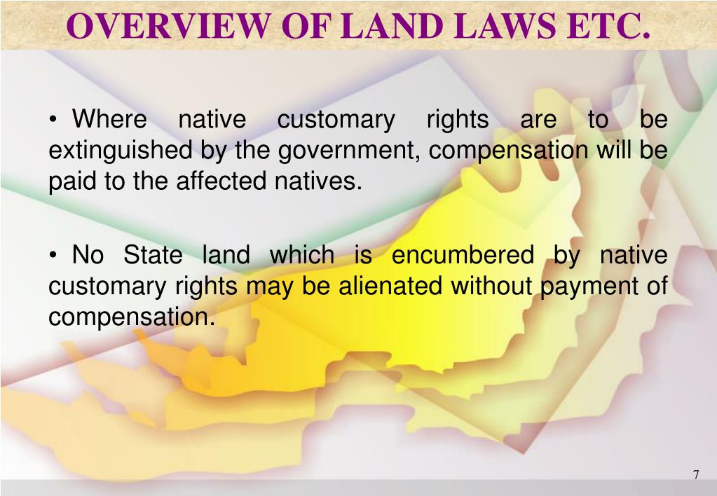 PPT Land Laws And Creation of Native Customary Rights (NCR) BY YBHG
