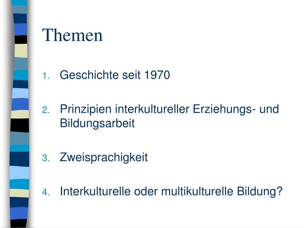 PPT Interkulturelle Pädagogik PowerPoint Presentation