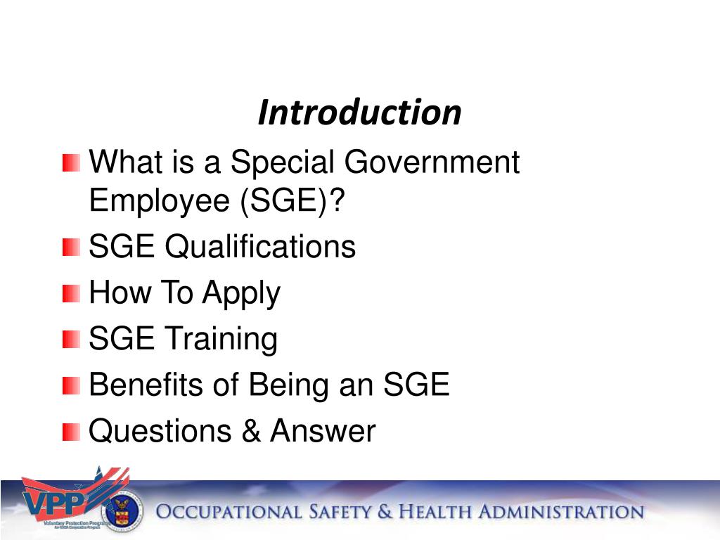 PPT So You Want to A Special Government Employee PowerPoint