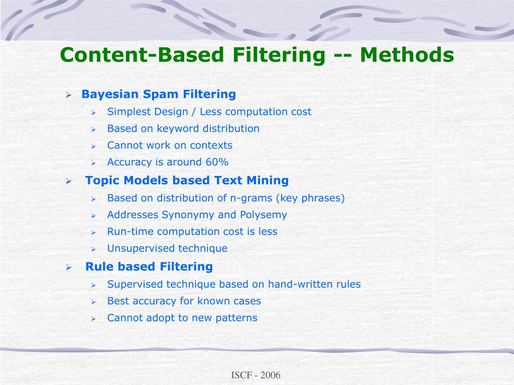 PPT Topic Models Based Personalized Spam Filter PowerPoint