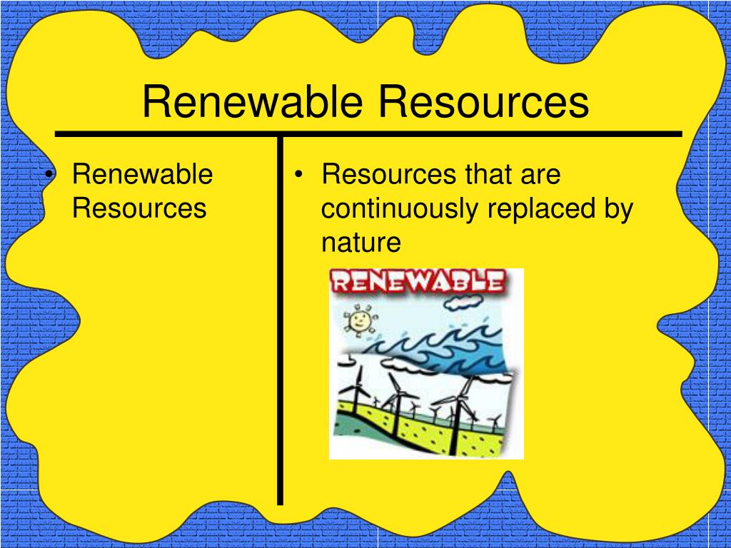 PPT Nonrenewable vs. Renewable Resources PowerPoint Presentation, free download ID350970