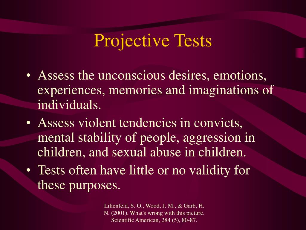 PPT Projective Testing PowerPoint Presentation, free download ID351467