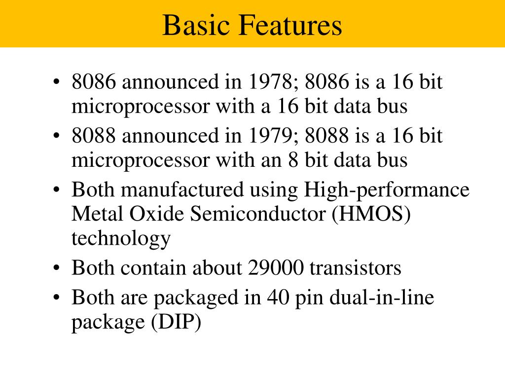 PPT 8086/8088 Microprocessor PowerPoint Presentation, free download