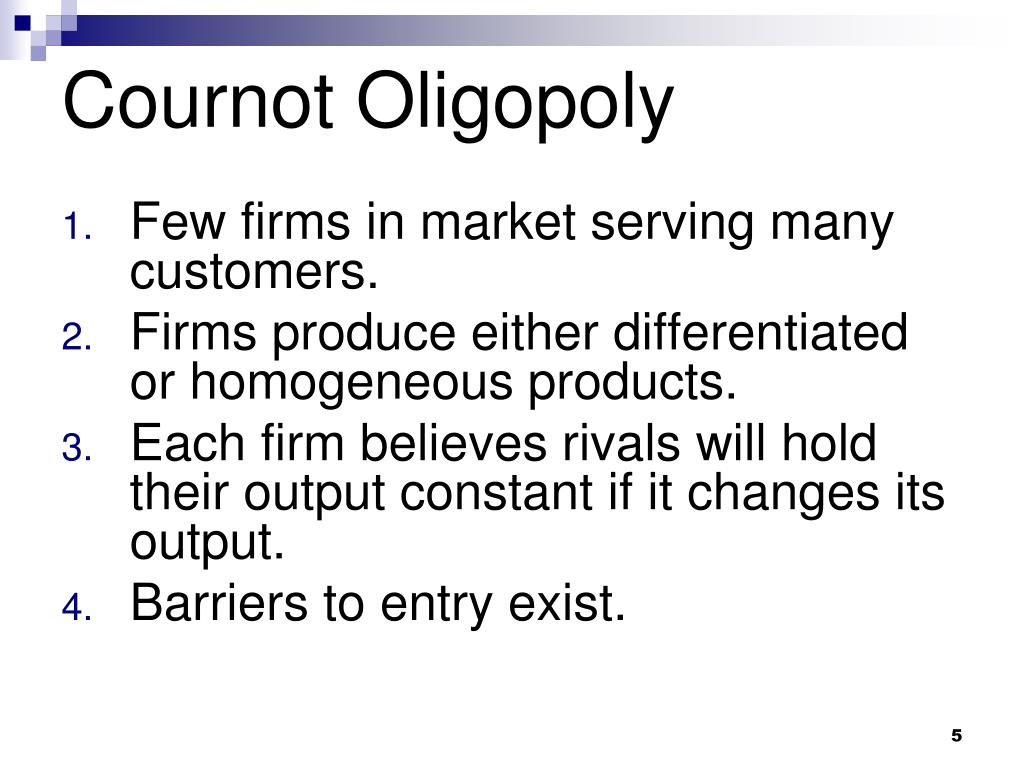 PPT Oligopoly Models PowerPoint Presentation, free download ID353361