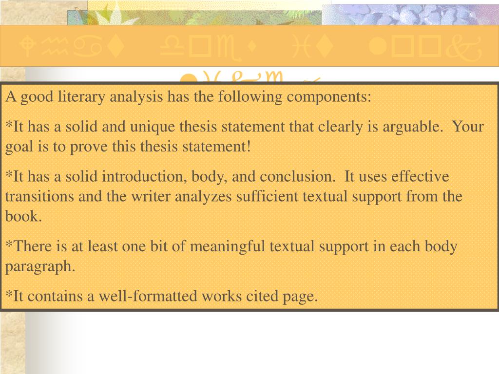 PPT Short Story Literary Analysis PowerPoint Presentation, free