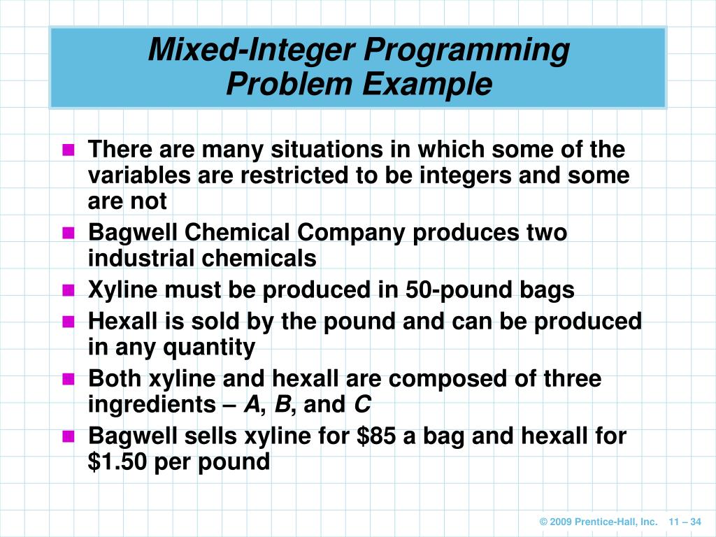 PPT Integer Programming, Goal Programming, and Programming