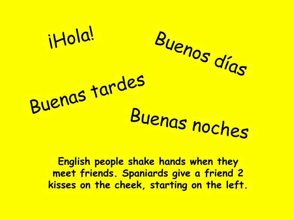 PPT How do we say “hello” & “goodbye” in Spanish? PowerPoint