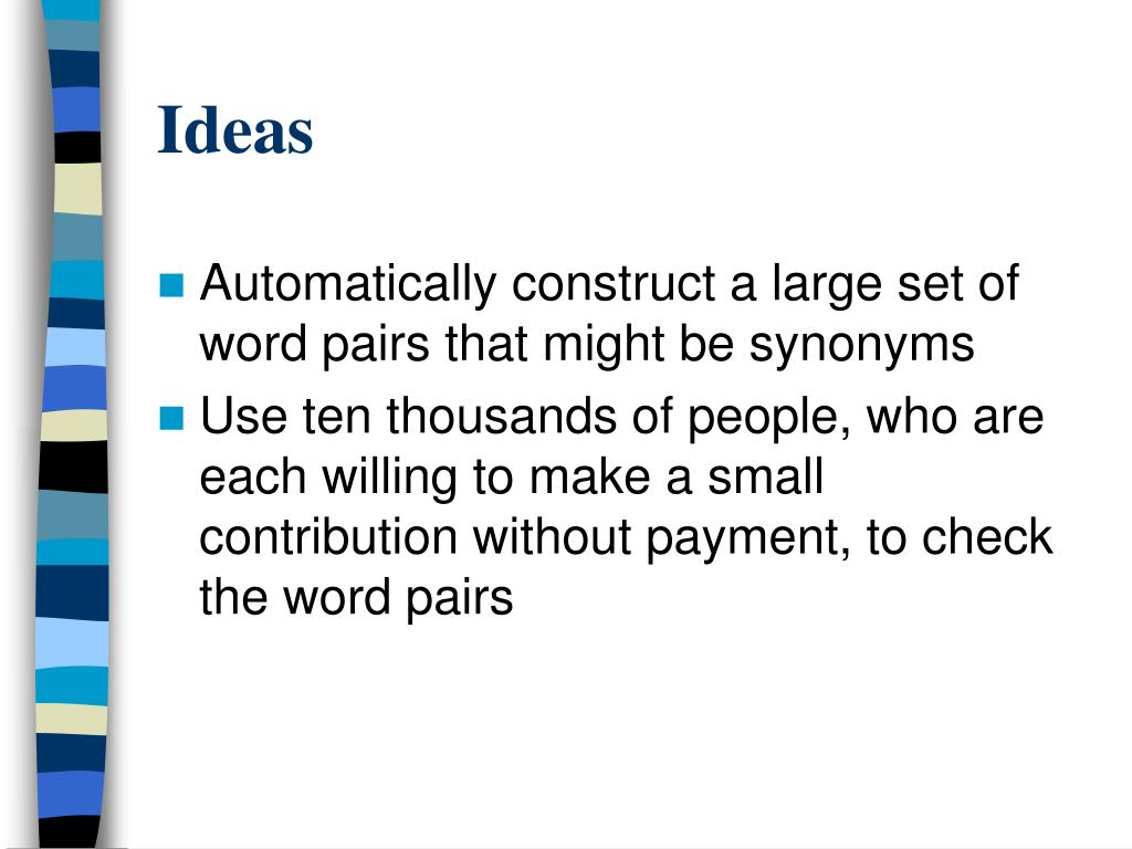Constructing Synonym