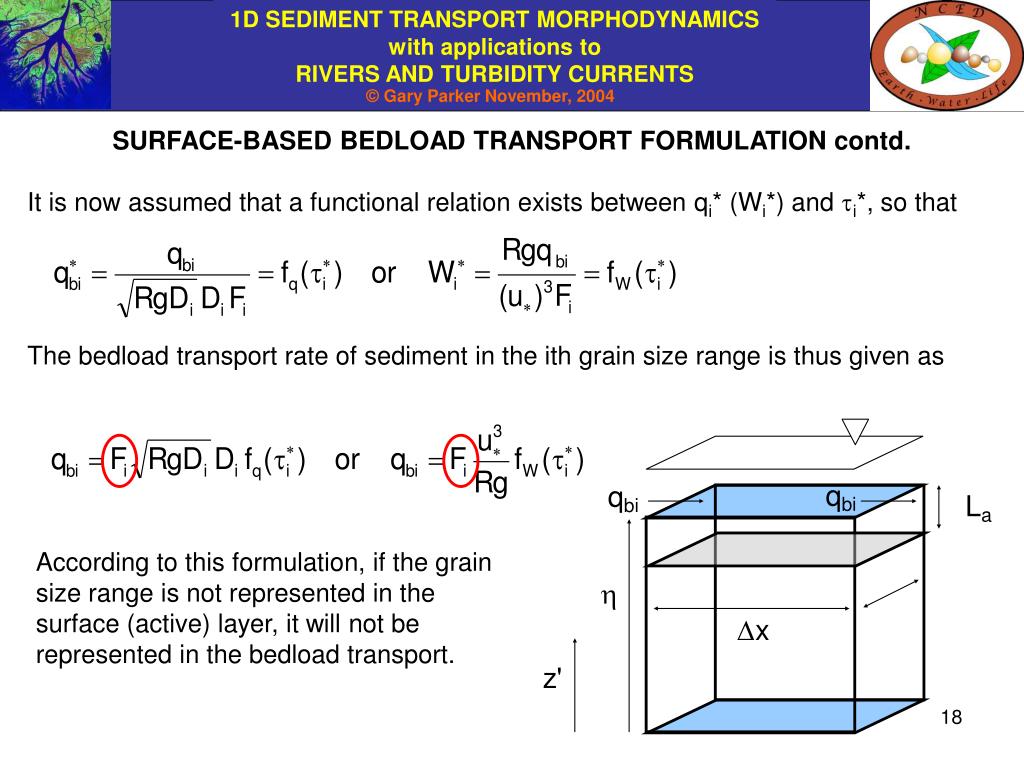 PPT CHAPTER 7 RELATIONS FOR 1D BEDLOAD TRANSPORT PowerPoint
