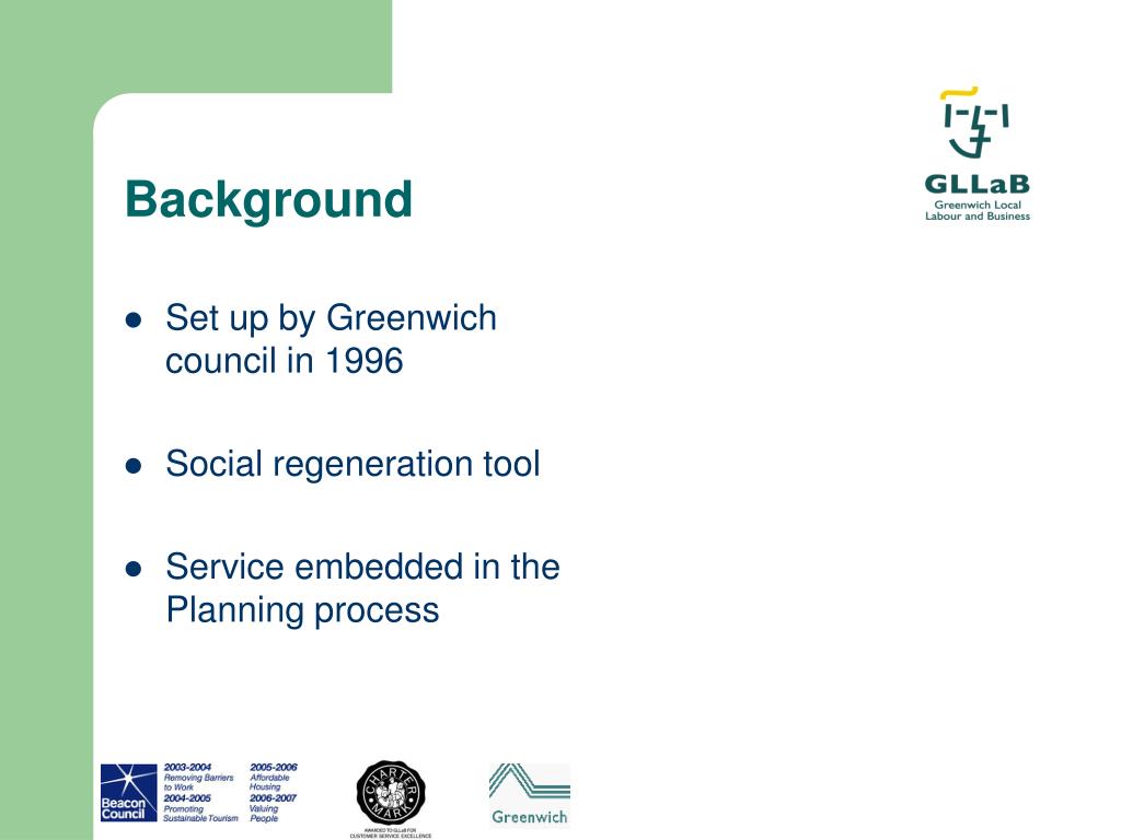 PPT GLLaB Greenwich Local Labour and Business Employer